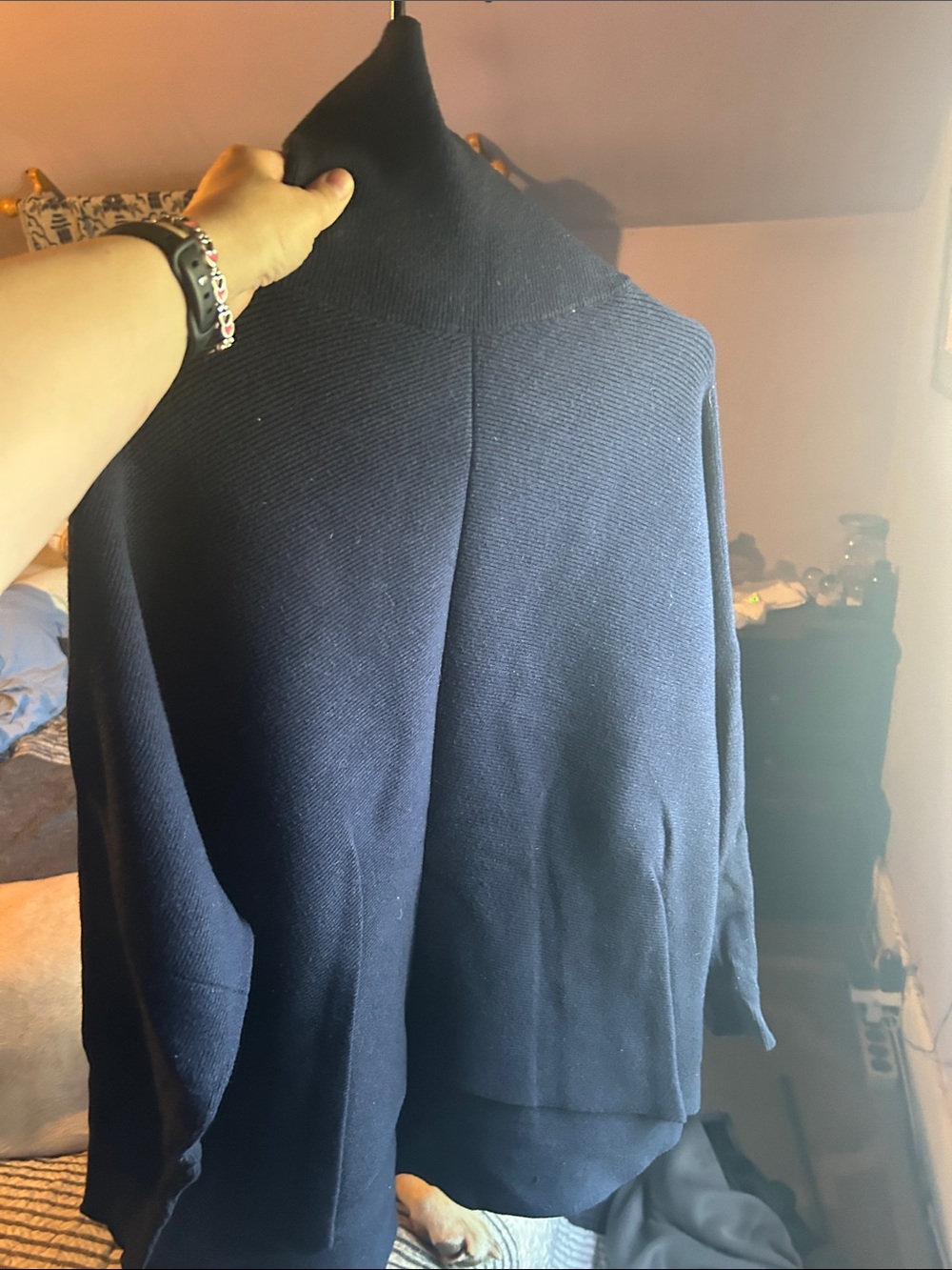 Anthrabess Black Knit Sweater - Large